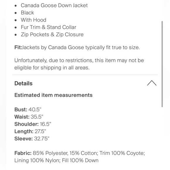 Short Canada Goose Jacket - Picture 5 of 15